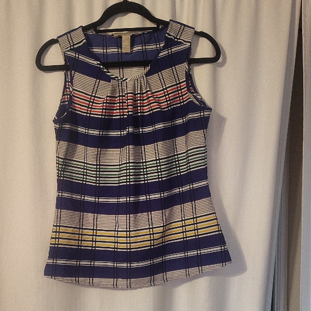 Striped Sleeveless Top - Multicolor Banana Republic Size S